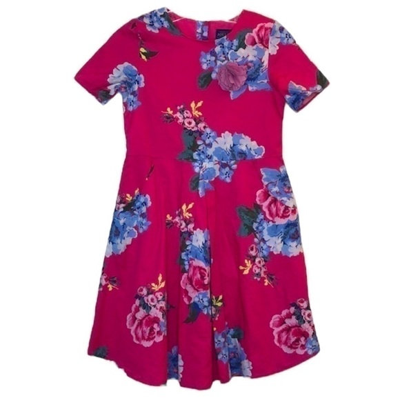 Joules Other - Joules Constance Pink Floral Dress With Pockets Girls Size 11-12y